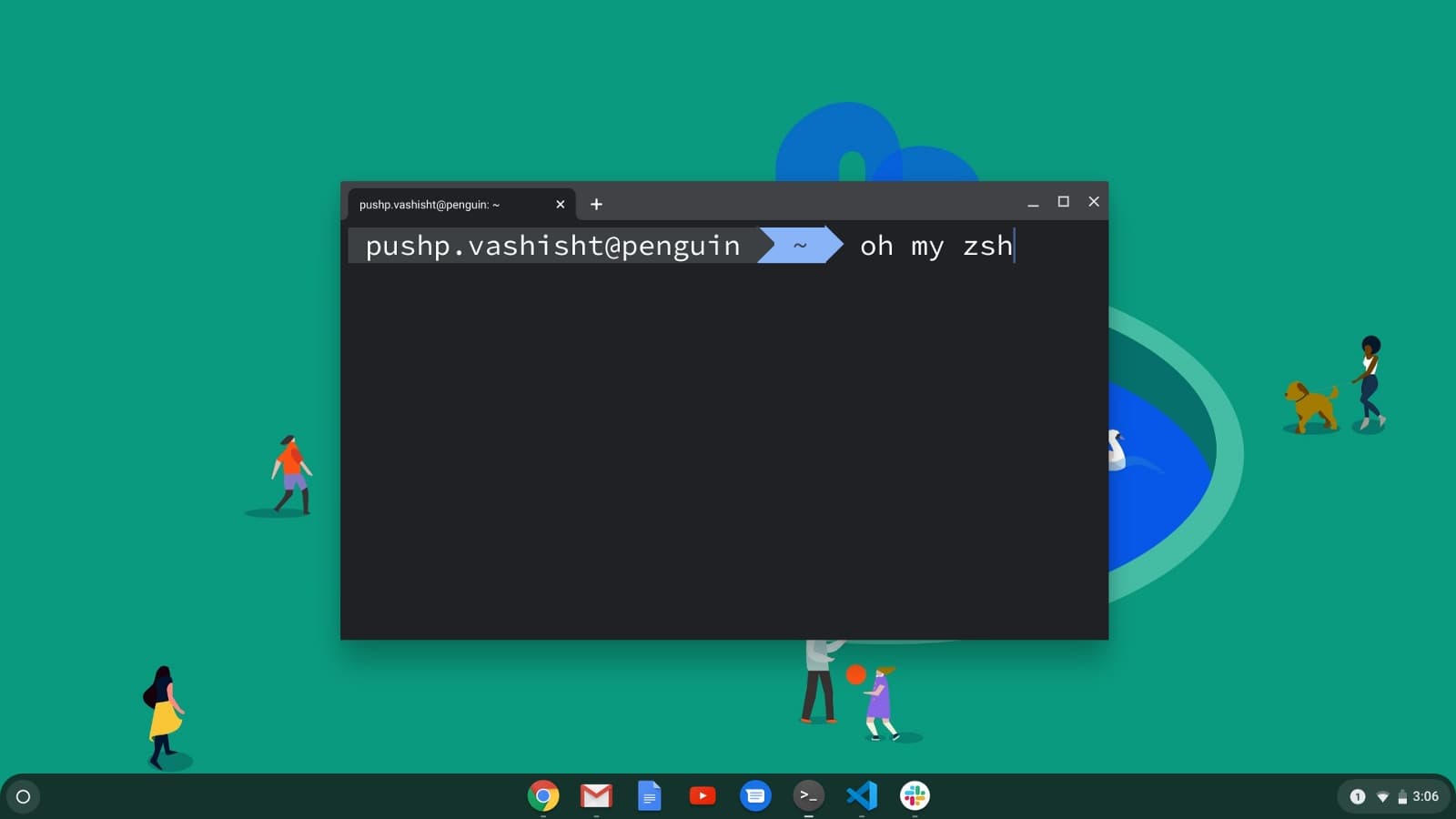 How to setup & install oh my zsh on Chrome OS